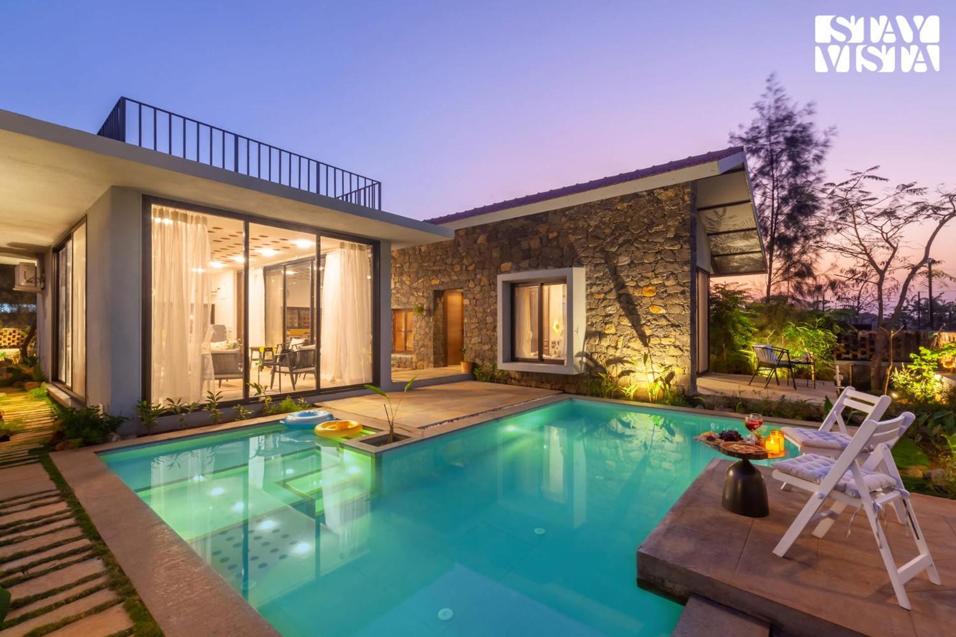 Villa Stayvista's Cobblestone - With Pool View & Indoor-outdoor Activities